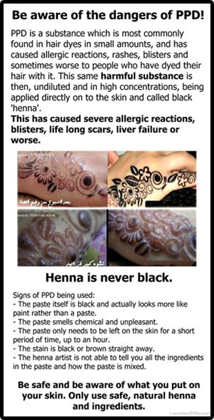 Beware of PPD Free Henna